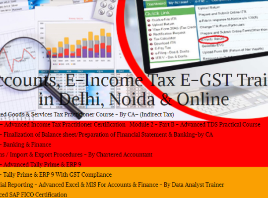 Accounting Course in Delhi, 110083,GST Update 2024