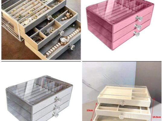 Jewelry Organizer with 3 Drawers