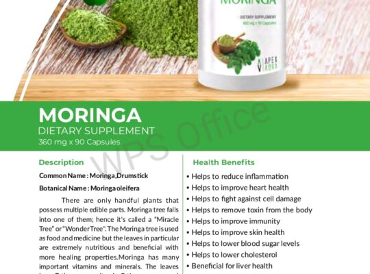 Moringa Dietary Supplement