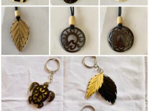 Coconut shell creative handmade keychain